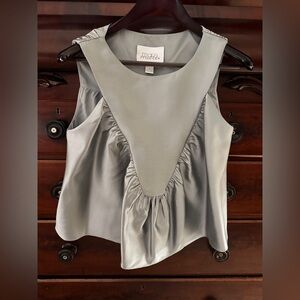 Anthropologie MARE MARE 
SHIRRED SWING TANK, Lined
Mint Small